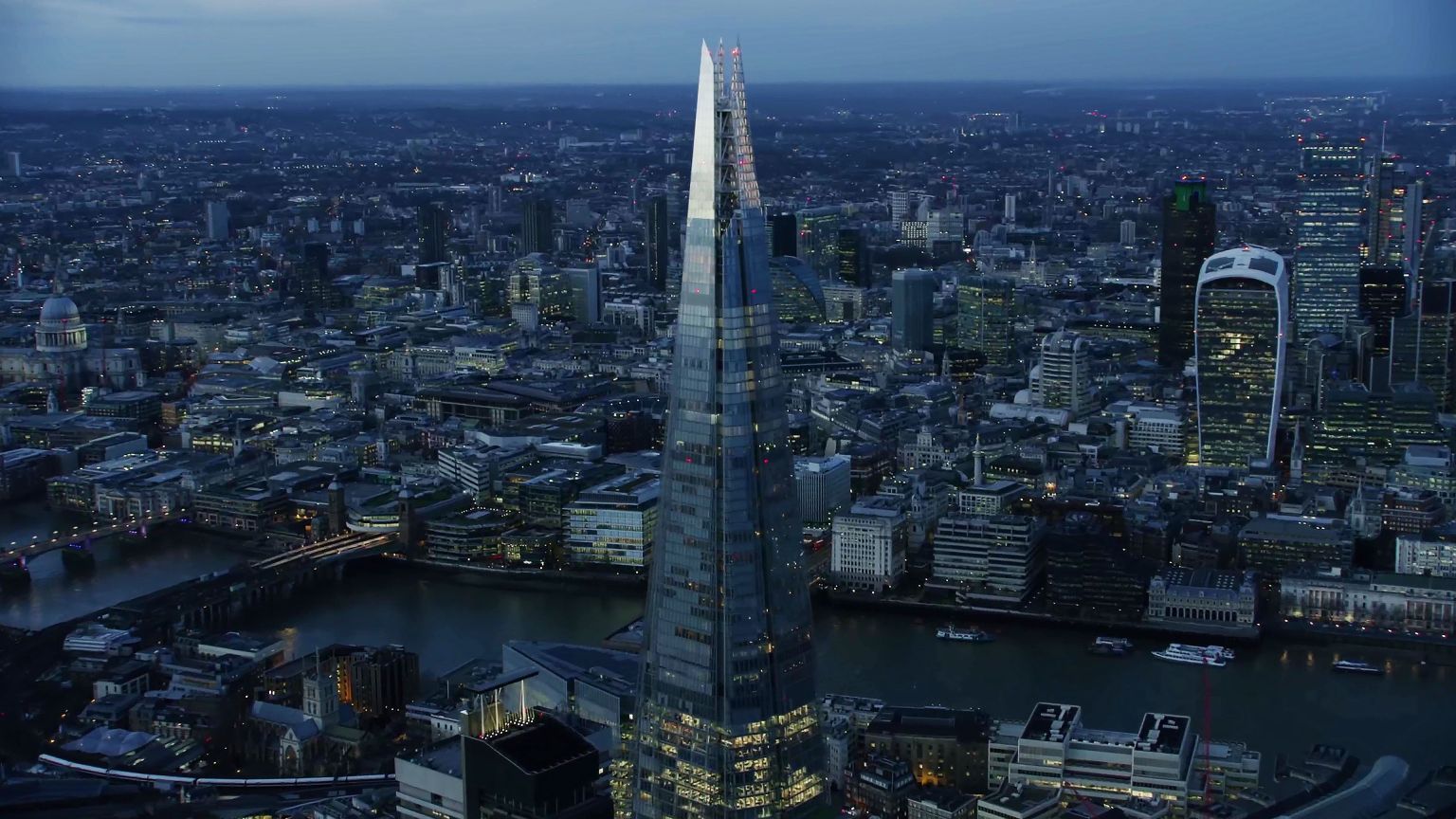 Photo of London from the sky, shot by Hey Arnold Media